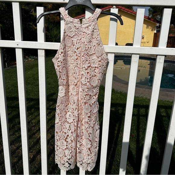 Lulus Love Poem Blush Pink Lace Mini Dress - Picture 10 of 10